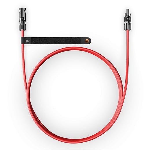 Enphase 5 m Solar Extension Cables – Heavy-Duty MC4 Cables for IQ PowerPack 1500 and IQ Portable Solar Panel Increase Solar Panel Reach for Proper Sunlight (Red and Black 5 m Each)