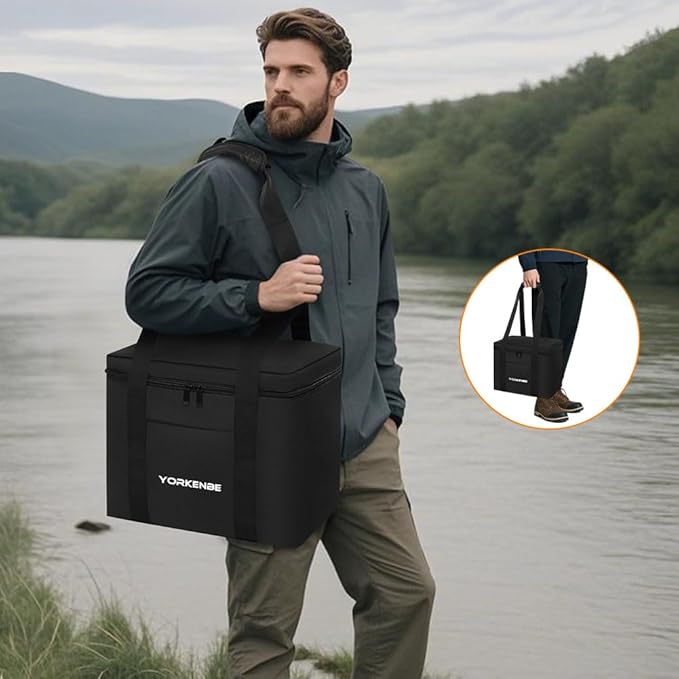Carrying Case Compatible with Jackery Explorer 1000 V2 Water Resistant Padded Portable Power Station Storage Bag for RV Travel Outdoor Camping