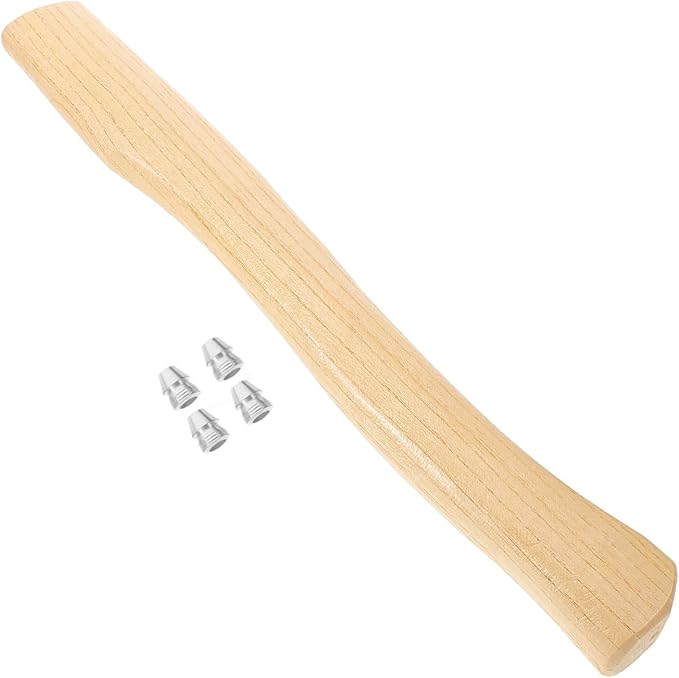 POPETPOP 3sets Hatchet Handle Replacement Handle Grip for Replacement Hatchet Non-Skid Wooden Ergonomic for Axe Camping