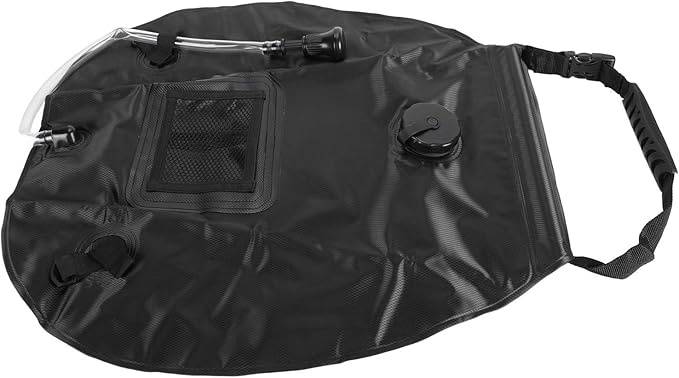 SUNGOOYUE Solar Shower Bag with Back Thermometer Portable Camping Shower Bag 20L Water Storage for Tanning Use PVC Material