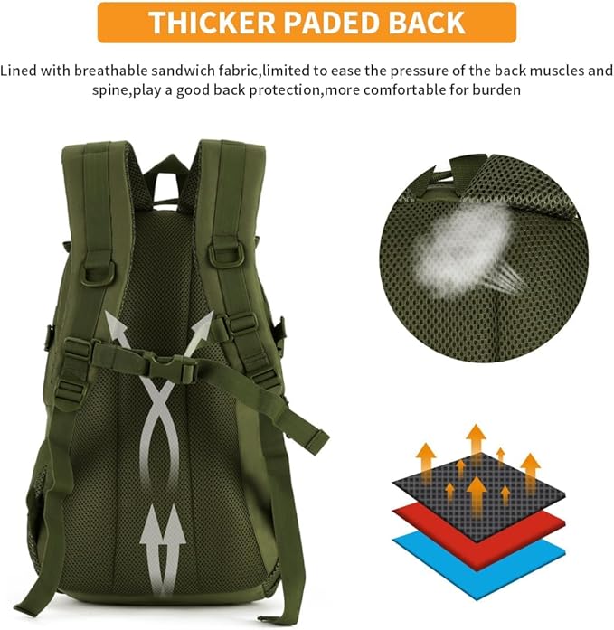 HUNTVP 25L Tactical Backpack Rucksack Tactical Assault Pack Military Bag WR | Rucksack WR