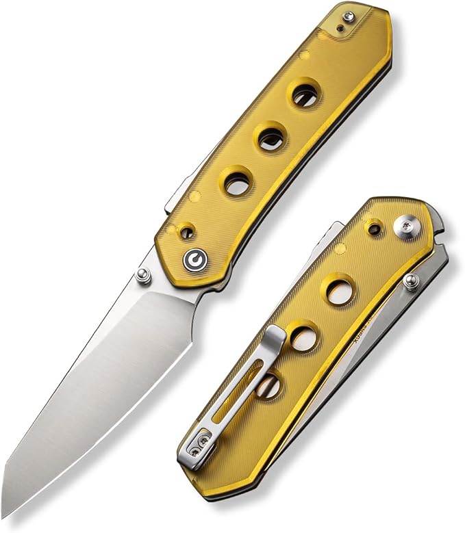 CIVIVI Vision FG Pocket Knife for EDC Superlock Folding Knife with 3.54 Reverse Tanto Nitro-V Blade Ultem Handle Ideal Gift for Men Women C22036-5