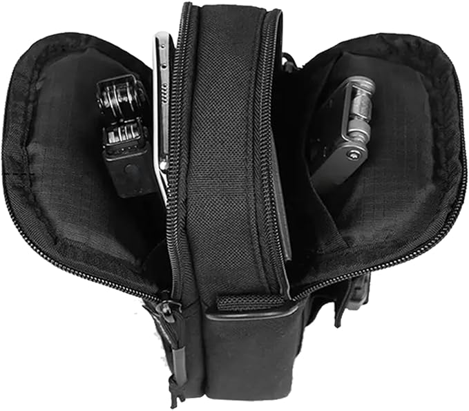 Outdoor Sports Men's Fanny Pack Multifunctional Shoulder Crossbody Work Site Bag Wear-Resistant Waterproof 7 Inch Cell Phone Bag Tactical Tool Bag Hunting Bag