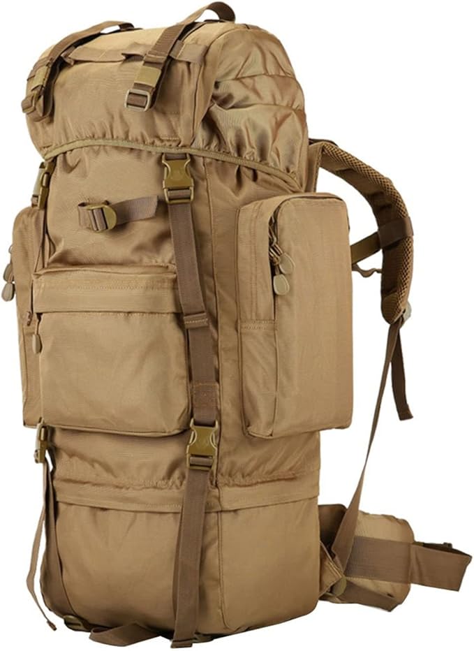 Hiking Backpack - Waterproof Backpack 100L Outdoor Mountaineering Bag Men and Women Travel Bag Large Capacity Tactical Mountain Travel Rucksack (Color : B Size : 70L)