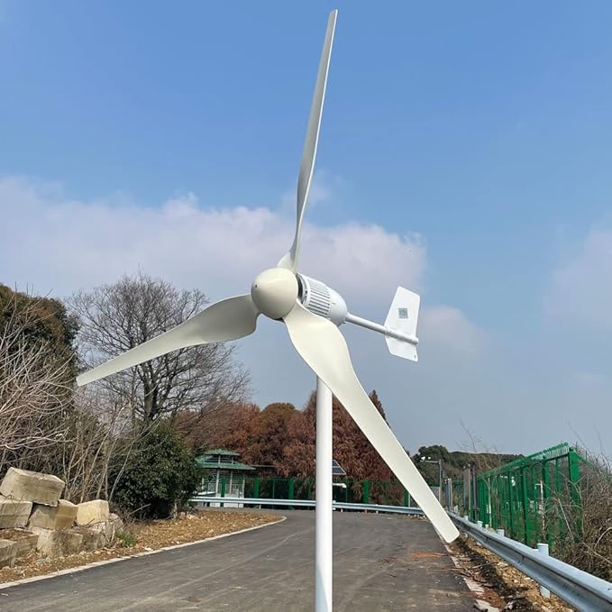 3000W 48V Wind Turbine Generator with Hybrid MPPT Controller 3KW Permanent Magnet Generator for Homeuse 3 Blades Free Energy Windmill (with MPPT Controller)