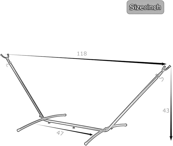 550lbs Capacity Double Hammock Adjustable Hammock Bed with 10ft Heavy Duty Steel Stand Includes Portable Carrying Case Easy Set up