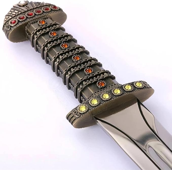 Viking Sword of Ragnar Lothbrok - Real of Kings/Ragnar - Bjorn Ironside Sword - Medieval Fancy Sw0rd of Viking self Defense The Symbol of Kingship- for Gift Role Play
