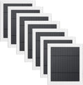 7 Pack IP65 Solar Panel for Rings Camera 4W Solar Charger Compatible with Rings Spotlight &ampAll-New Stick Up Outdoor Cam Battery 10ft Long Cable with USB-C to Barrel Plug Adapter