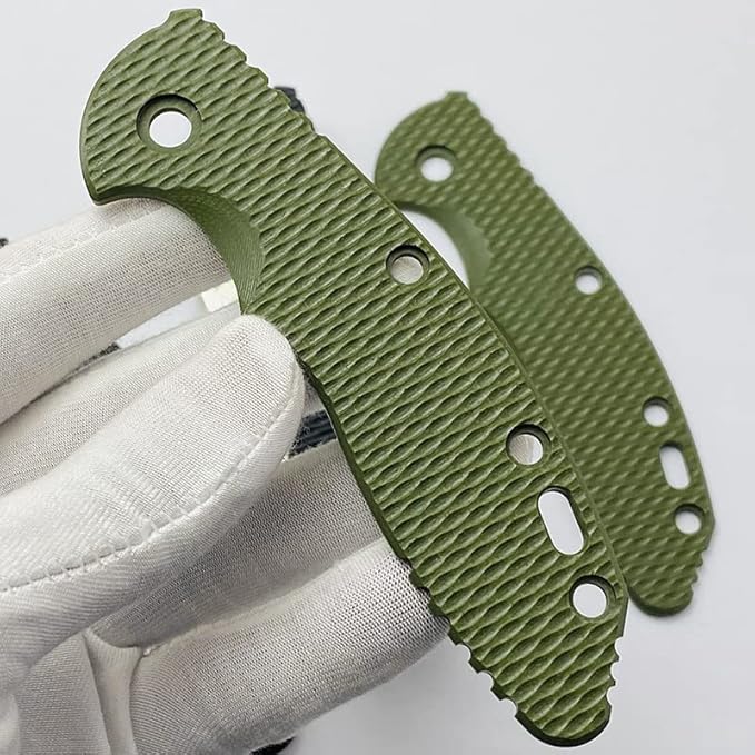 1 Piece Custom G10 Scales Fits for Rick Hinderer knives XM18 3.5 Handle Patch DIY Accessory(Green)