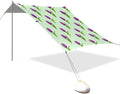 Beach Canopy with Windproof Ropes &amp Sandbags Beach Tent Sun Shade Sun Shelter for Camping Trips Fishing Backyard Fun or Picnics Tulip