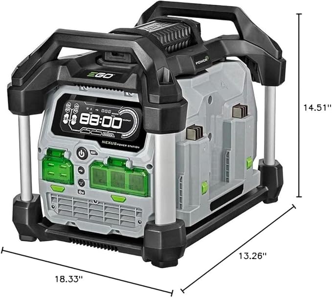 EGO POWER+ Portable Power Station 3000W Battery Powered Inverter Generator for Home and Outdoor Battery and Charger Not Included - PST3040