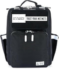 WOLFpak 15L Slim Tactical Gym Backpack - Durable 1000D Waterproof Oxford Material | Minimalist Daypack w/Laptop Pocket &amp Dual Cup Holders | Great for Travel &amp EDC | (Alpha Black White Accents)