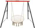 Swing Stand Frame Swing Sets for Backyard Hammock Chair Stand Only Max Load 550Lbs for Patio Playground Park(Swing not Included)
