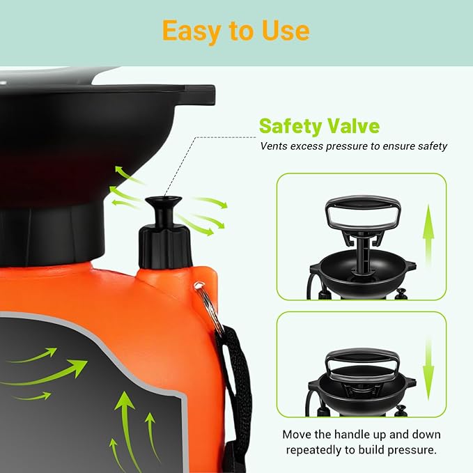 Portable Shower for Camping Beach Surfing &ampTravel 2.1Gallon (8L)10 Spray Modes Pressurized Beach Shower Camping Shower Surf Shower Portable Water Sprayer Nylon Insulated Sleeve Orange
