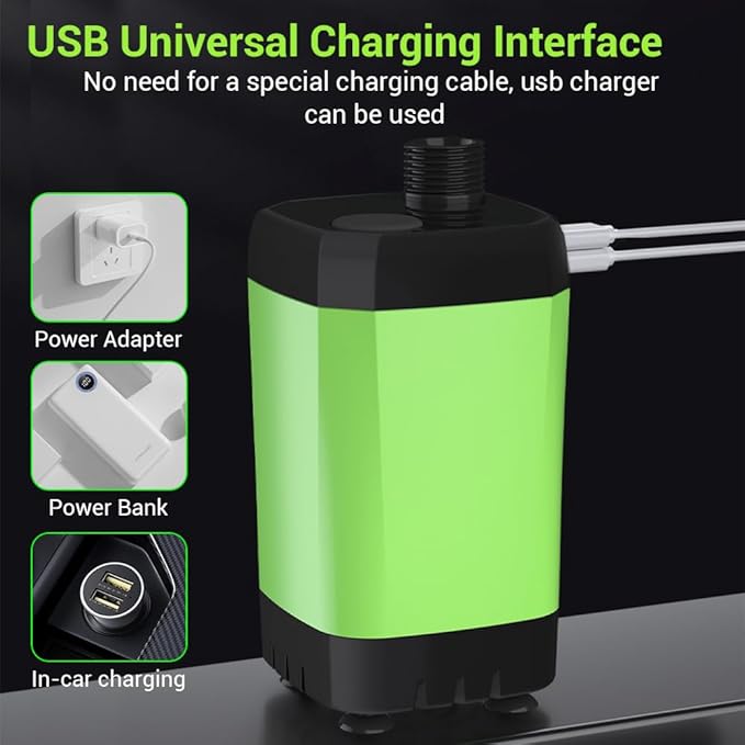 DONGKER Outdoor Shower KitPortable Shower USB Rechargeable Camping Shower with Intelligent LED Display &amp 2m Hose &amp Storage Bag for Outdoor Hiking Travel Pet Cleaning