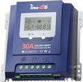Timeusb 30 Amp MPPT 12V/24V/Auto DC Input Solar Charge Controller 99% MPPT Tracking Efficiency and Fast Charging 50V MPPT Controller with LCD Screen for Solar Panel Systems