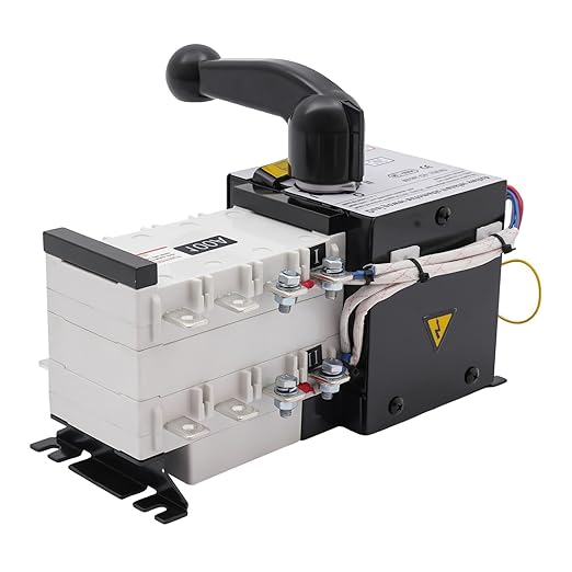 63A 110V Dual Power Automatic Transfer Switch Manual Transfer Switch 50/60Hz Din Rail Mounted Mini ATS 2/3/4P 63/32A for Hone Generator and Backup Power RV (4P 100A)