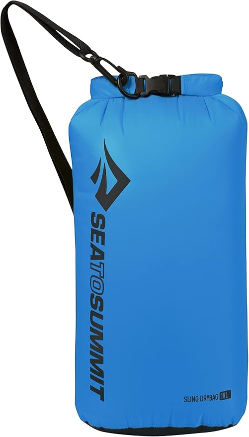 Sea to Summit Sling Lightweight Dry Bag with Shoulder Strap 10 Liter Blue