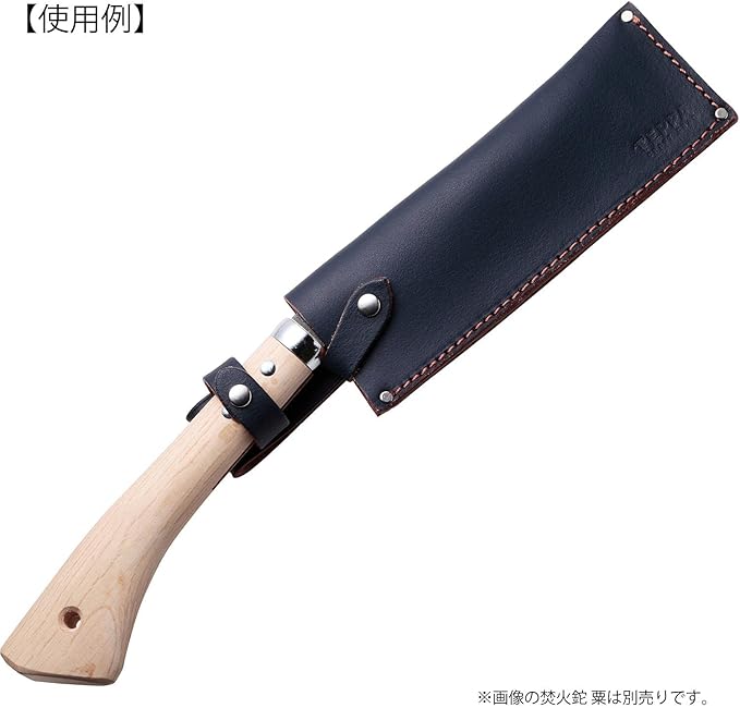 TEPPA 14028 Outdoor Camping Bonfire Hatchet Awa Dedicated Leather Case (Waist Sheath) Indigo Made in Japan