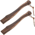 Happyyami 2pcs Wooden Axe Handle Replacement for Mini Axe for Firewood Gardening Hiking