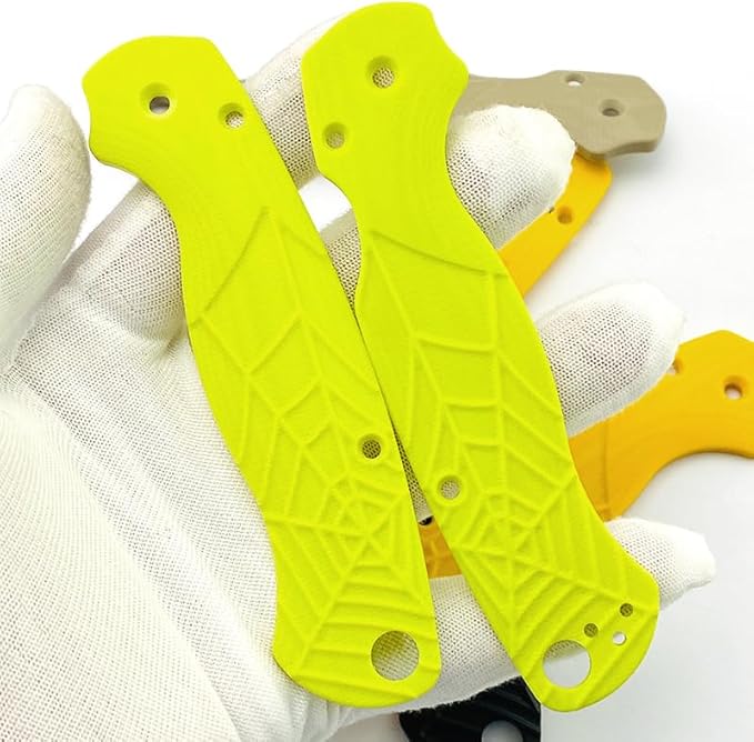 1 Pair G10 Scales Handle Fits for C81 Paramilitary 2 Custom Handle Patch DIY Making Replacement Accessory(Green)