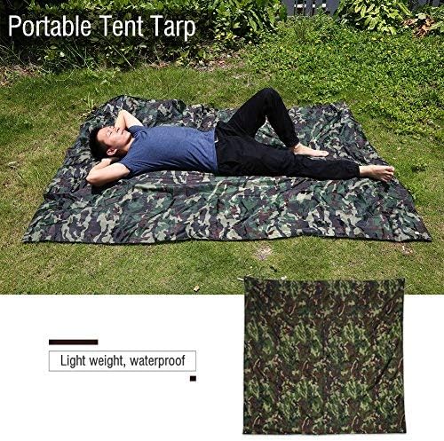 Dioche Camping Tent Portable Store Outdoor Lightweight Camouflage Mat Refuge for Backpacking Trip Travel