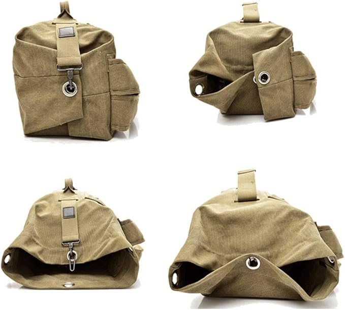 Multifunctional Military Tactical Canvas Backpack Large-Capacity Travel Mountaineering Bag Suitable For Travel Backpacks Hiking Mountaineering And Other Outdoor Activities