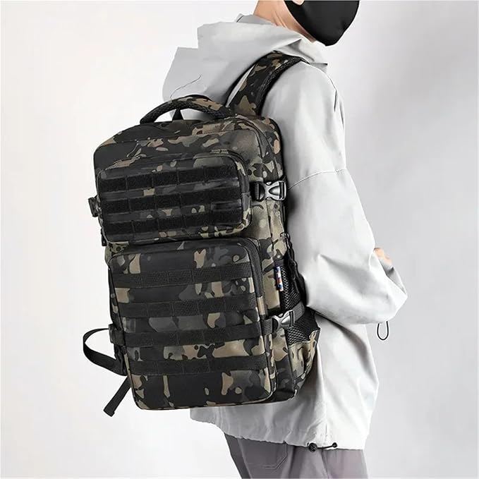 35L 1000D Nylon Waterproof Outdoor Rucksacks Tactical Sports Camping Hiking Trekking Hunting Backpack(Black)