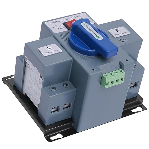 110V Generator Transfer Switch Dual Power Automatic Generlink Transfer Switch ATS Changeover Switch 50HZ/60HZ(2P 63A)