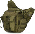 Kervaky Men's Tactical Backpack Women's Tactical Backpack Shoulder Bag Waist Bag Outdoor Backpack-green