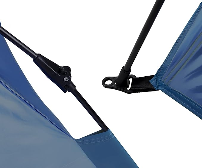 ALPHA CAMP Beach Tent Easy Up 2 Person Sun Shelter - 8'5 x 4'5 Navy Blue