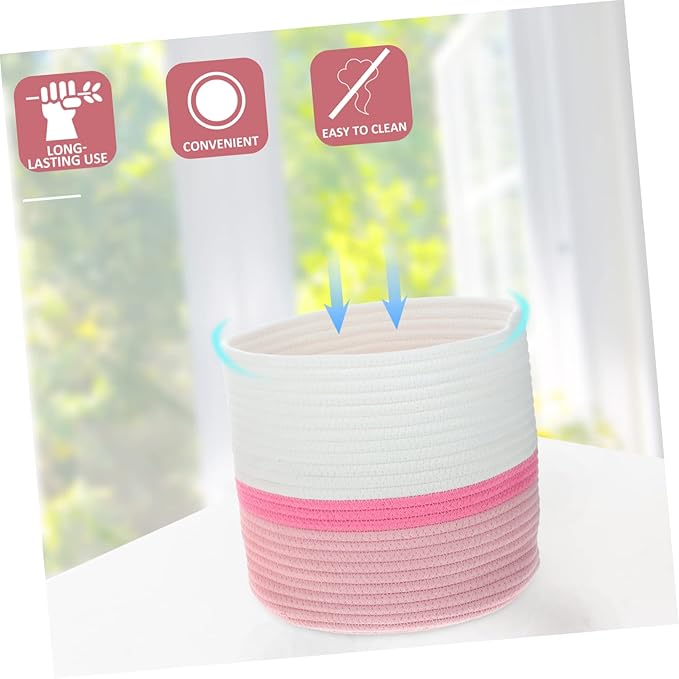 Happyyami 2pcs Baskets Lids Decorative Storage Boxes Lids for Organizing Woven Basket