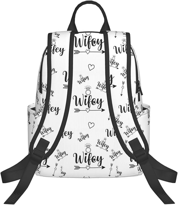 diamond Bride Wifey Gift Backpack Bookbag Outdoor Daypack with Adjustable Shoulder Straps Multipurpose Backpack