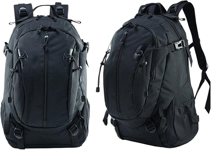 35L Military Tactical Backpack Waterproof Hiking Bag Breathable Rucksack(Black)