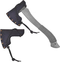 Hatchet Sheath Leather Camping Holder Hatchet Blade Protection Cover Sheath Sleeve(Black (M))