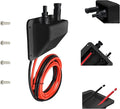 Solar Cable Entry Gland10Ft 10AWG Black Soft Solar Extension Cable and ConnectorUV Resistance Dual Cable Entry Gland Housing on RvBoatCamper (3m Black)