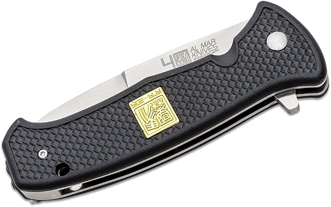 Al Mar Knives - Knife 40THS LLSA D2 58HRC Satin 3.6IN TRAD GLNYLON
