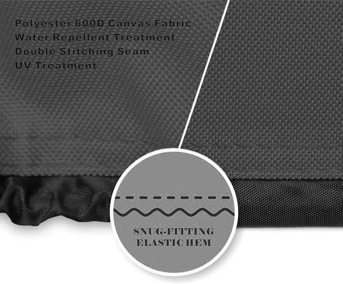Generator Cover Waterproof Heavy Duty Thicken 600D Polyester with Elastic Drawstring Weather/UV Resistant Generator Cover for Universal Portable Generators 5500-15000 Watt (38''L x 28''W x 30''H)