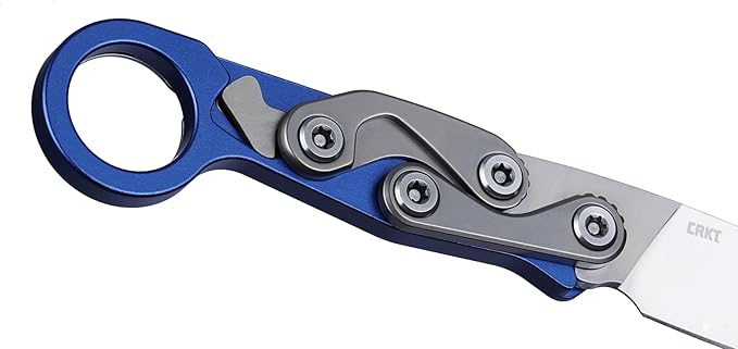 CRKT Provoke EDC Folding Knife with Kinematic: Morphing Karambit D2 Plain Edge Blade Aluminum Handle Pocket Clip 4050