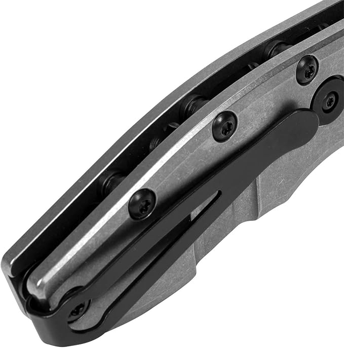 Zero Tolerance Hinderer Pocketknife 3.5-Inch CPM 20CV Steel Blade KVT Ball-Bearing Opening System Flipper Reversible Deep Carry Clip Titanium Handle Made in USA (0562TI)