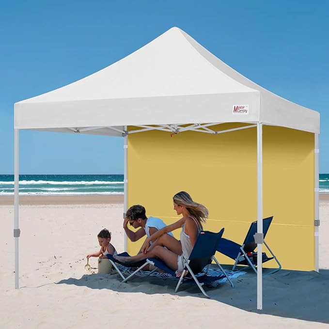 MASTERCANOPY Instant Canopy Tent Sidewall for 10x10 Pop Up Canopy 1 Piece Beige