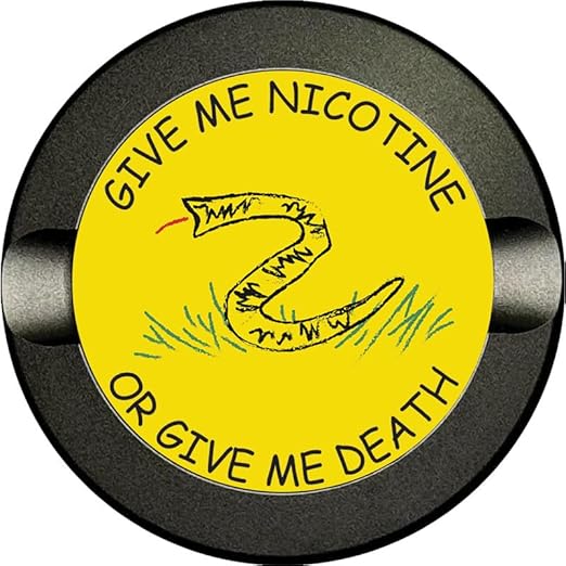 Buzz &amp Heaters Metal Can for Zyn | Aluminum Pouch Holder | Aluminum Case for Zyn Storage Container | Funny Gifts for Him | Meme Gifts | Give Me Nicotine