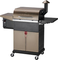 Z GRILLS Wood Pellet Grill Smoker with PID Controller 8-in-1 Master Sear BBQ Grill Auto Temperature Control Huge Storage Cabinet Side Shelf with Tool Hooks 572 sq in Cooking Area for Outdoor 600D