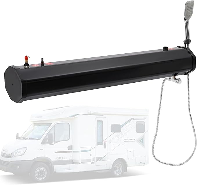 Outdoor Shower with 18L/20L/30L Water Tank Portable Road Shower for Overlanding30L