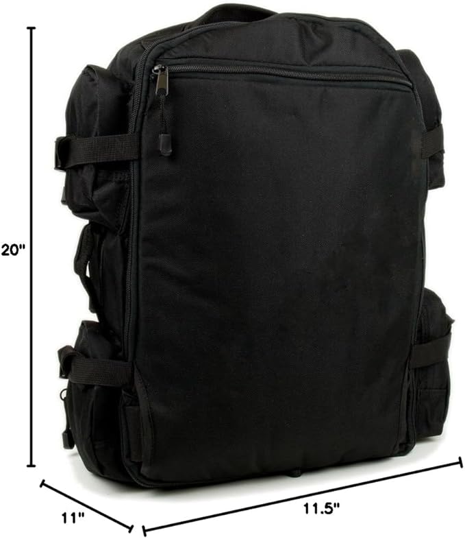 EXPLORER Black Tactical 3 Day Military Tactical Combat Assault Pack Molle Bug Out Bag Backpack for Outdoor Hiking Camping Trekking Hunting