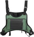 Genérico Tactical Chest BagCompatible for Men Running Front Vest Backpack Rig Outdoor Camping(Green)