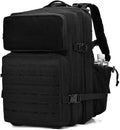 Military Tactical Backpack Army 3 Day Assault Pack Molle Bag Rucksack (Black)