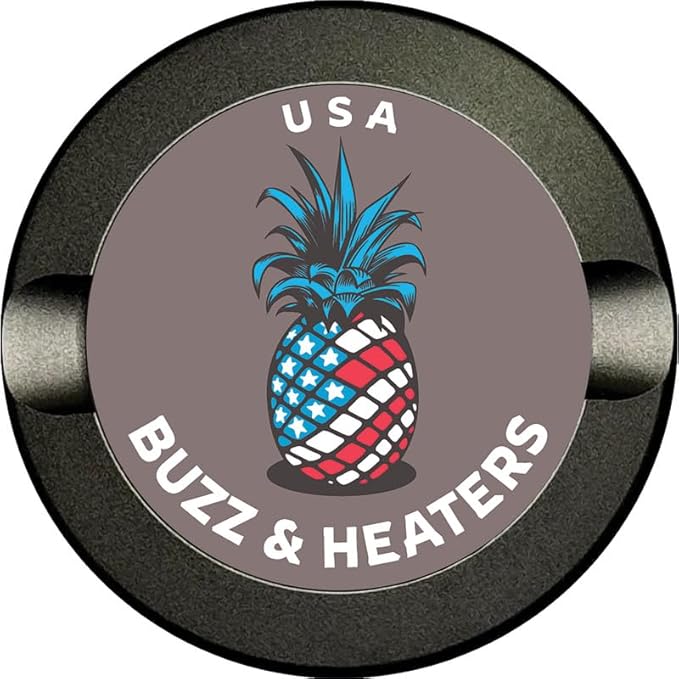 Buzz &amp Heaters Metal Container for Zyn | Metal Holder for Zyn |Metal Can for Zyn | Metal Container for Zyn Holder | Metal Pouch Cans for Zyn | Americana Gifts for Zyn| American Flag Pineapple
