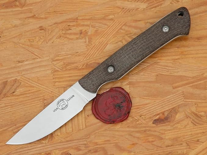 White River Small Game Natural Burlap Micarta Handle