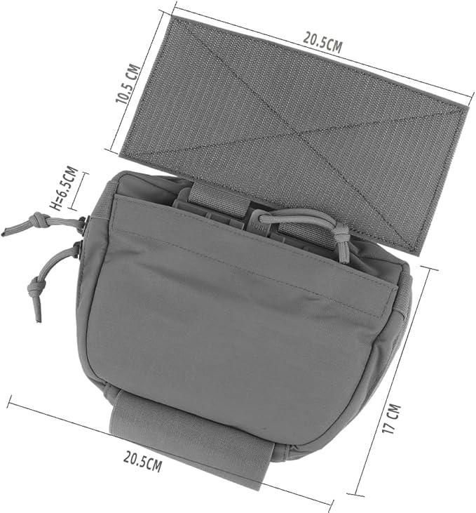 Tactical Vest Sub Abdominal Pouch Dump Drop Pouch Hunting Vest Fanny Pack Quick Release Airsoft Vest Expansion Gear
